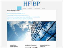 Tablet Screenshot of hfbp.org